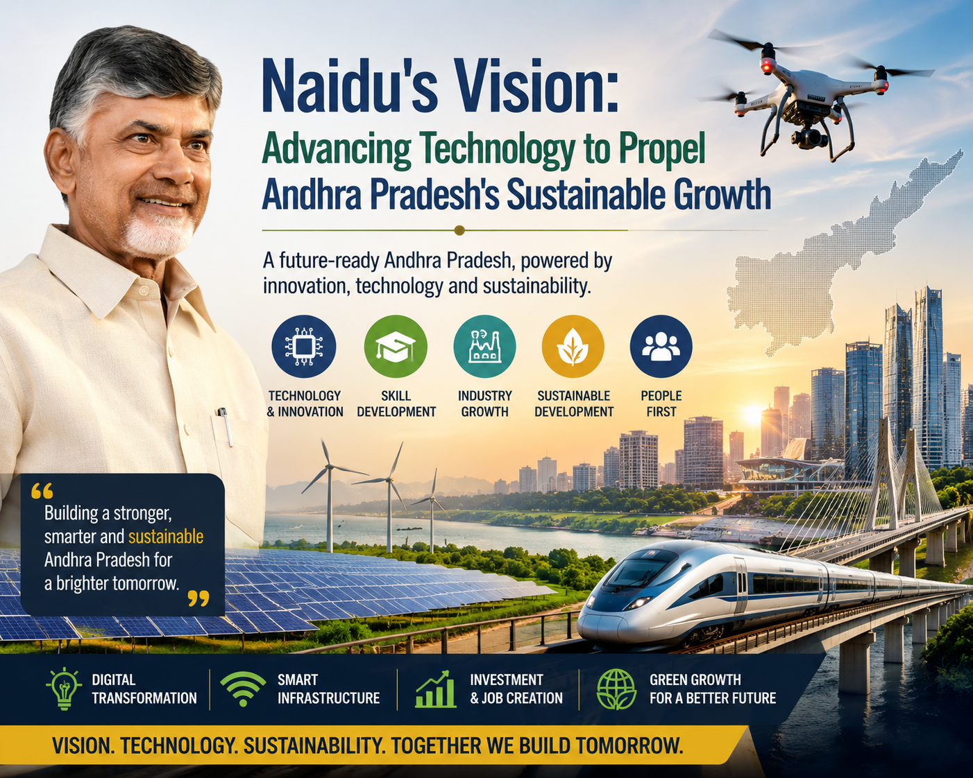 Naidu’s Vision: Advancing Technology to Propel Andhra Pradesh’s Sustainable Growth